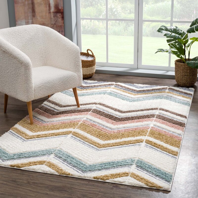 Hochflorteppich Focus 3009 Multi