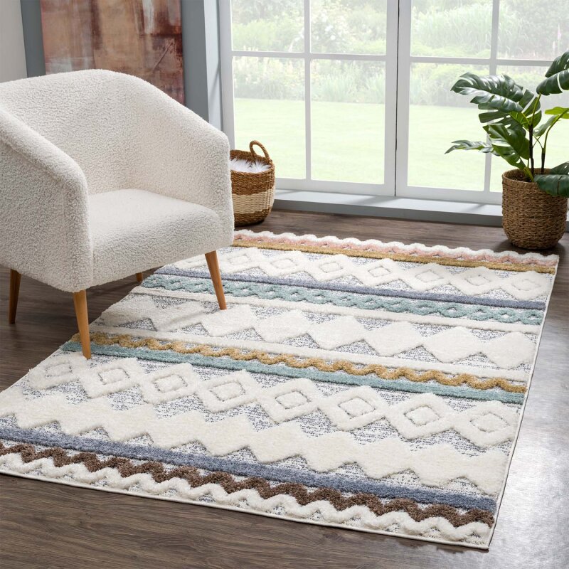 Hochflorteppich Focus 3013 Multi