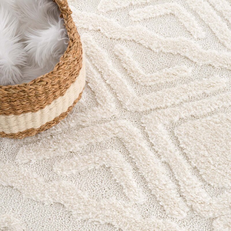 Hochflorteppich Focus 3382 Creme