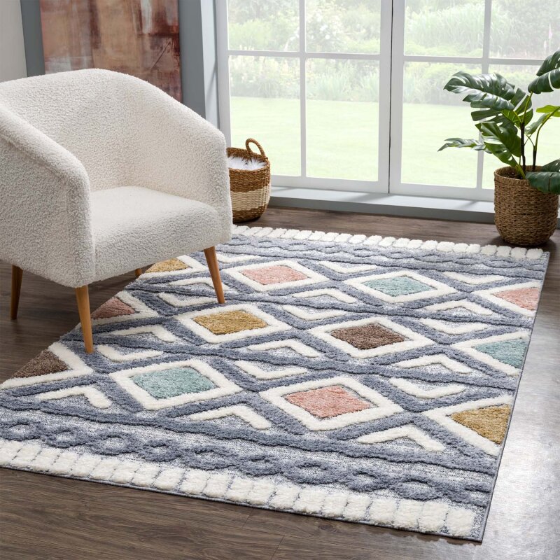 Hochflorteppich Focus 3382 Multi