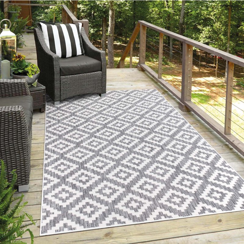 In- & Outdoor Teppich Sun 461 Grau